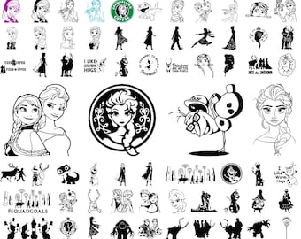 Bundle Svg La Reine des Neiges, Png La Reine des Neiges, Clipart La Reine des Neiges 2, la Reine des Neiges 2, la Reine des Neiges Anna Elsa, clipart princesse png, Anna Elsa Olaf, anniversaire de la Reine des neiges