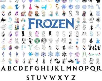 Frozen Svg Bundle, Frozen Png, Frozen Clipart, Frozen 2 Clipart, Frozen Anna Elsa, Princess png svg clipart, Anna Elsa Olaf, Frozen birthday