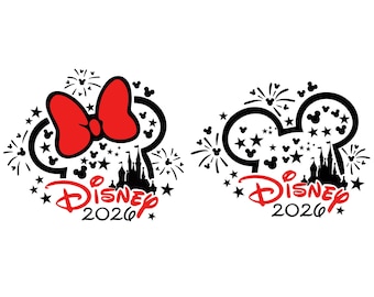 2026 Family Trip Png Set, Castle Fireworks Mouse Ears, Vacation Shirt Design