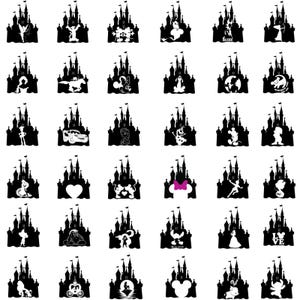 Castle svg bundle, princess svg, castle clipart, Heart Head Mickey mouse, magic kingdom svg, cut files for cricut silhouette
