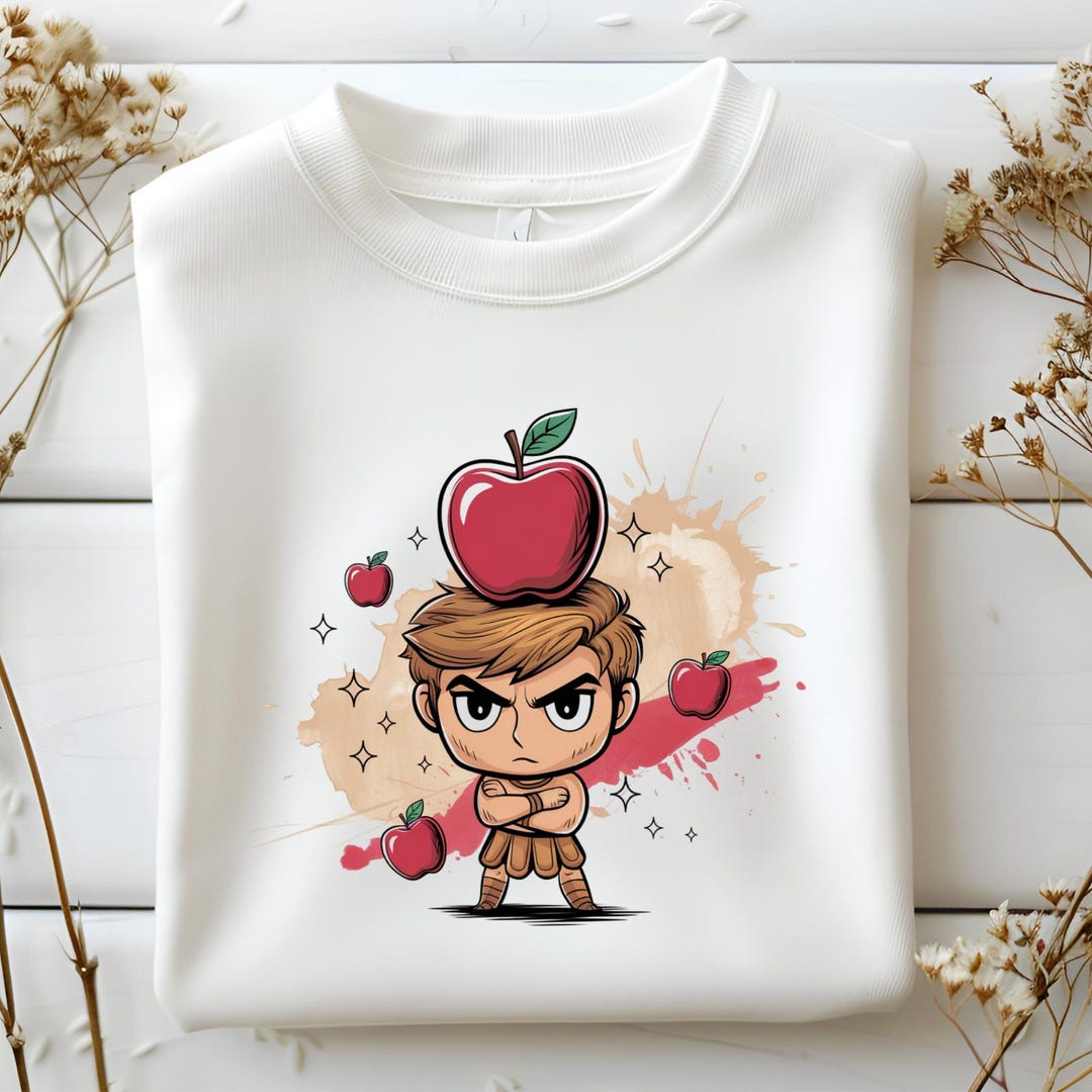 Chibi Apple Warrior Png, Angry Fall Boy Clipart, Funny Red Apple Head ...