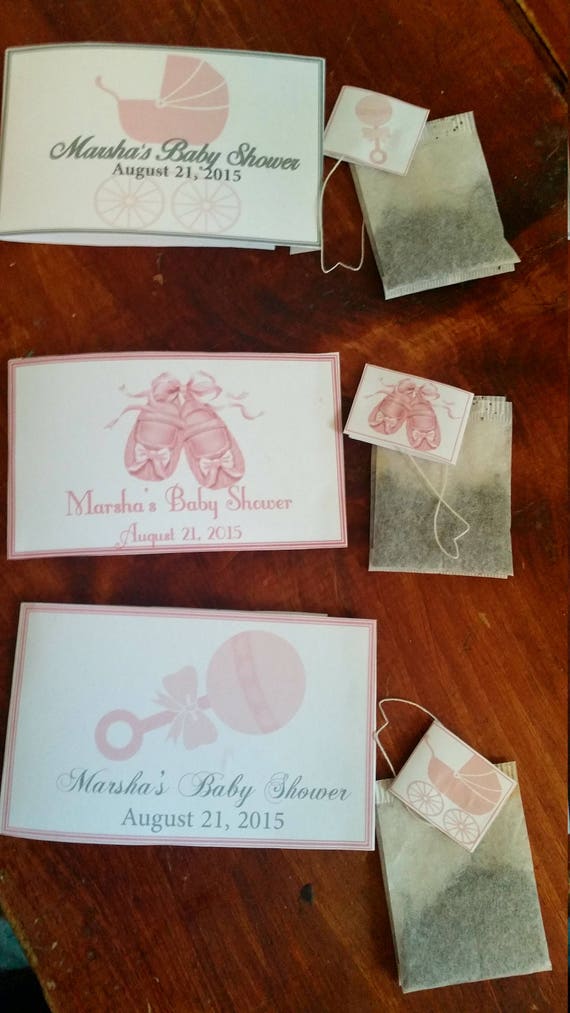 baby shower tea bags