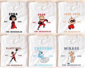 Personalized Incredibles Birthday Family Shirts, Disney Matching Trip Tee, Incredibles Birthday Party Shirt, Disney World Vacation Gifts