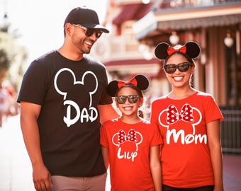 Disney Family Shirts, Custom Disney Shirts, Mickey Mouse Shirt, Mickey Minnie Family Vacation Shirts, Custom Disney Trip Tees, Cruise Shirt