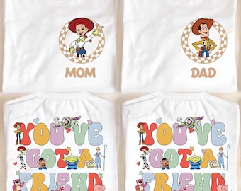 Toy Story Family Shirt, Custom Disney Birthday Trip Tshirts, Youve Got A Friend In Me Tee, Custom Name Pixar Vacation Clothes, Disneyworld