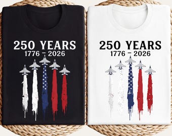 Camiseta 250 años 1776 2026, Regalo del Semiquincentenario de Estados Unidos, Camiseta Jet del 4 de julio, Camiseta del Día de la Independencia de EE. UU., Ropa patriótica Jet Stream
