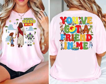 You've Got A Friend In Me Shirt, Jesus and Toy Story Shirt, Christian Faith Shirt, Jesus Woody Buzz Shirt, Religious Kids Toddler Tee
