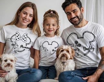 Custom Disney Shirts, Custom Disney Family Shirts, Disney Shirts for Family, Disney World Shirts, Disneyland Shirts, Mickey Mouse Shirt