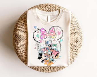 Disney Family Vacation 2026 Shirt, Mickey Minnie Daisy Donald Goofy Pluto T-Shirt, Magic Kingdom Castle Tee, Disneyland Trip Group Outfit