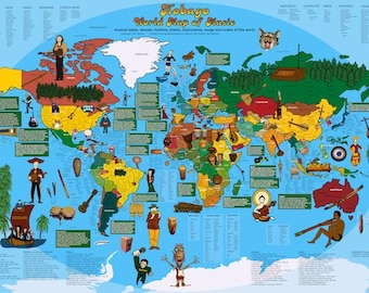 World Map of Music, World Map of Musical Cultures, Worldwide Music