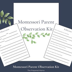 Montessori Parent Observation Kit