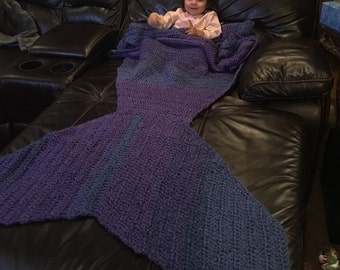 Child Size Mermaid Tail Blanket (Pattern Only)