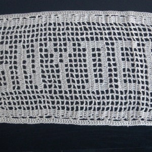 Crochet Name Doily