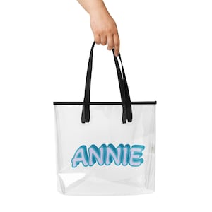 Personalized Clear Tote Bag: Stadium Beach Bag