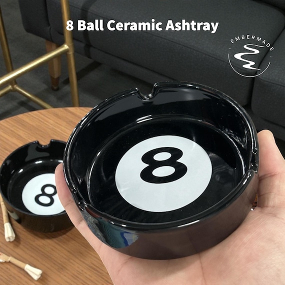 8 ball cigarette Portable Smoking Ashtray Pool Billiard Design Portable Metal Ashtray and leave them shedding tears of defeat later Pilot Automotive IP-407 8 Ball