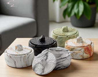 Keramische asbak met deksel: Europees asbestendig ontwerp