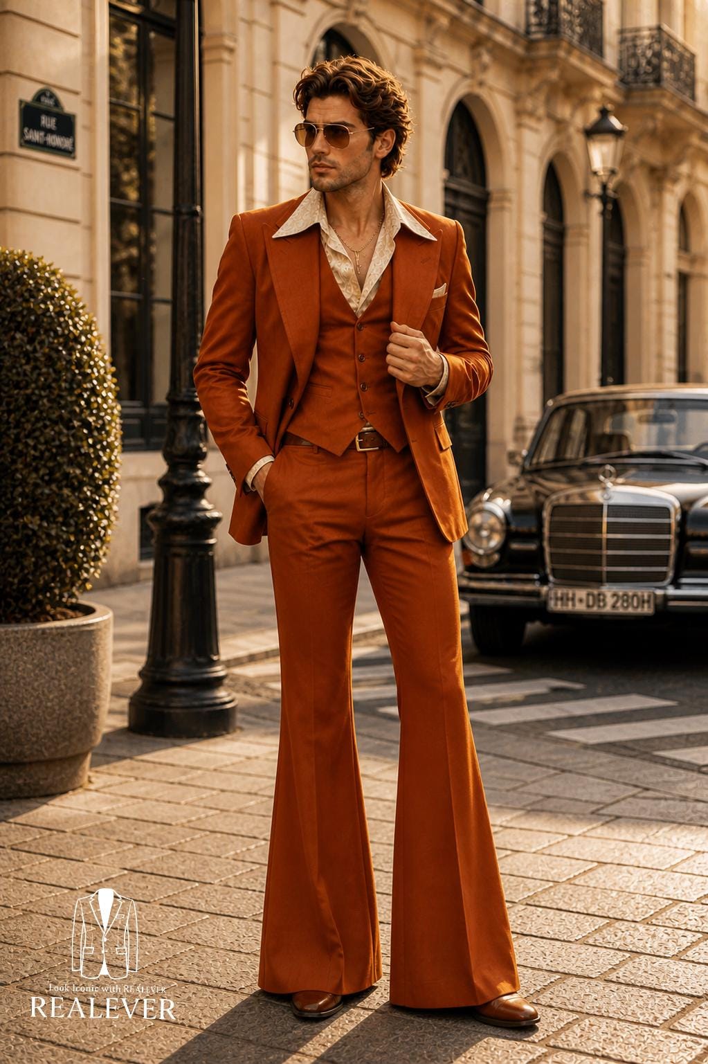 strapless open back dress Rust Men's Pants – Terry Rayon – VARDO main image 0