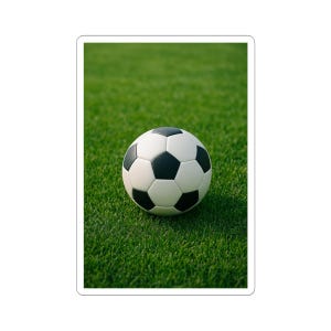 Soccer Ball Kiss-Cut Stickers, Sports Decor, Laptop Stickers, Gifts for Soccer Lovers, Fun Wall Art, Custom Sports Accessories