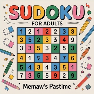 Kindle Scribe Sudoku Puzzle Book for Adults | 100 Logic Puzzles (Digital Download)