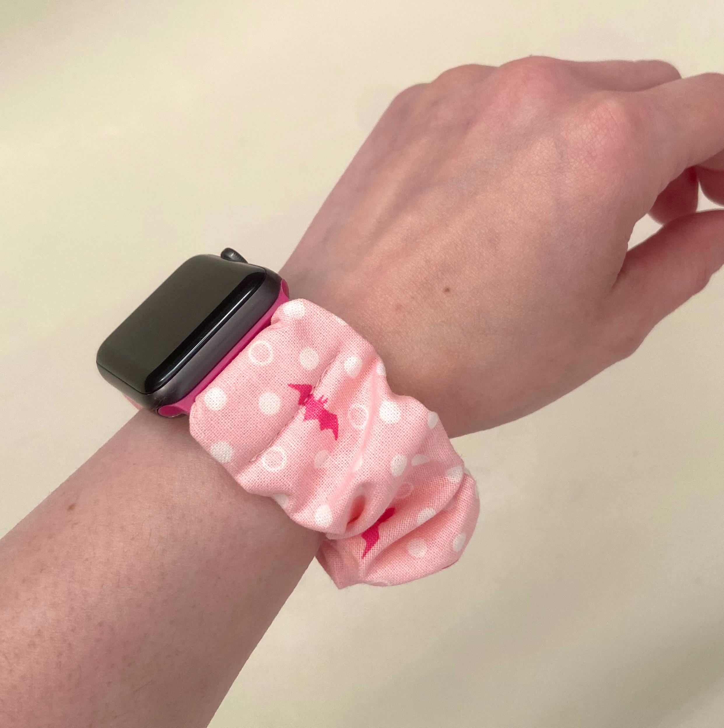 Pink Scrunchie How To Make An Apple Watch Band With A Scrunchie