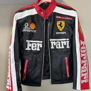 Leather ferrari jacket - Etsy 日本