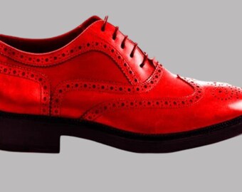 Nowe, ręcznie robione buty męskie, buty typu Oxford, formalne buty dla mężczyzn