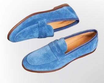 Salvatore Ferragamo Gancini Horse Bit Men’s Blue Suede Leather Loafers Size 13 D Salvatore Ferragamo | Shoes | Ferragamo Gancini Bit Dark  main image 2