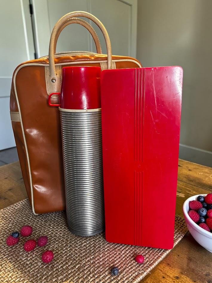 Vintage Thermos Picnic Set - Etsy