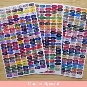 All Series DMC Colour Vinyl Stickers Labels