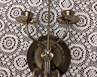Vintage metalen wandkandelaar glazen tulpen | Sfeerlicht / kandelaars | Huisje