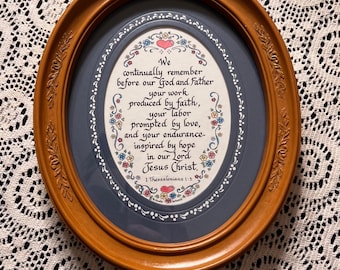 Framed Calligraphy Art | Linda Boswell | Bible Country Cottage