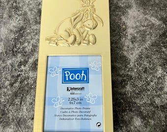 Vintage Disney Eeyore Metal Photo Pic Frame | *SEE NOTE | Winnie the Pooh Y2K