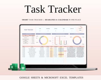 Digital Task Tracker Spreadsheet: Daily To-Do List for Excel - Google Sheets