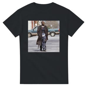 Omar/The Wire T-Shirt - Classic Fit Cotton Tee with back print - Perfect for Fans