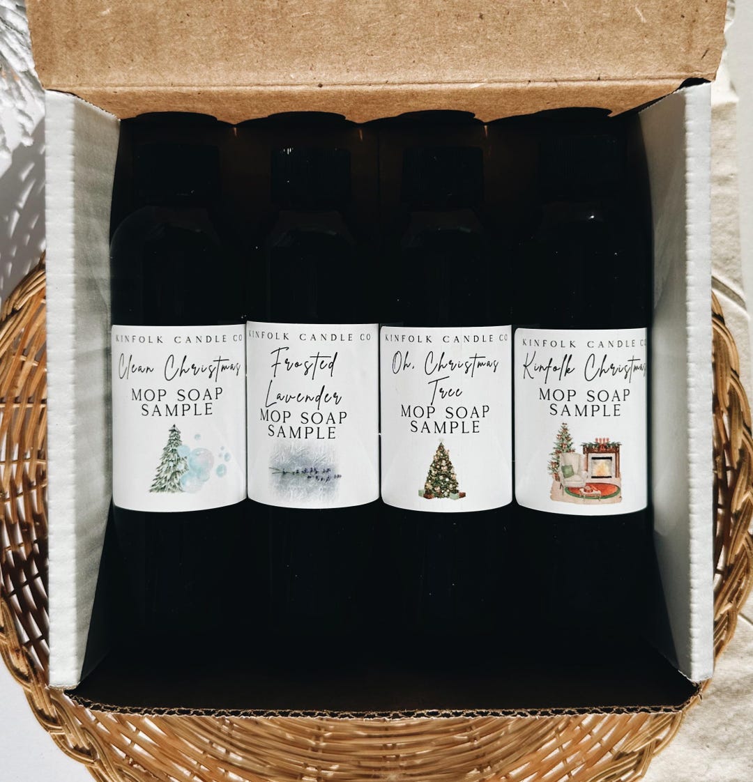 Christmas Mop Soap Sample Pack – 4 Holiday Floor Cleaner Scents - Etsy