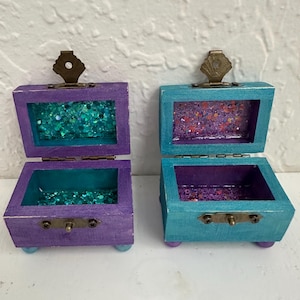Mini Purple or Blue Treasure Chest