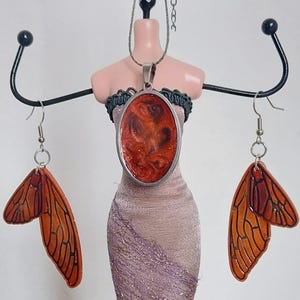 Bronze Butterfly Wings Earrings