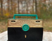 Vintage Teal Zenith Radio
