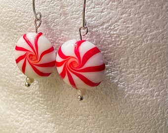 Peppermint Swirl Earrings