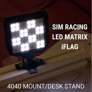 Pantalla de banderas iFlag GT Sim Racing: Banderas de comisarios, indicador de marchas, etc. Panel LED SimHub (efecto fibra de carbono)