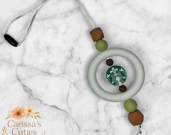 Dije de coche de café – Cuentas de silicona – Accesorio para amantes del café