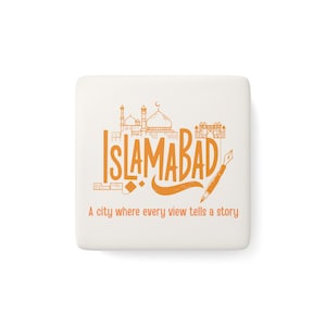 Islamabad Porcelain Fridge Magnet: Pakistani City Souvenir