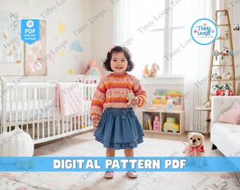 Beginner Top-Down Knit Sweater Pattern, Chunky Bubble Stitch (PDF Pattern)