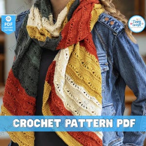 Knitting Pattern for Women Shawl Wrap Knit Scarf Knitted Rectangle Shawl Cabled Knit Wrap Chunky Knitted Scarf Knitting Pattern