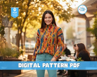 Crochet Sweater Pattern: Women's Obelisk Pullover (PDF Pattern)