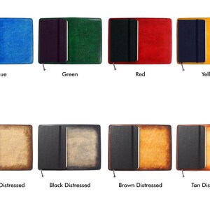 Moleskine Leather Notebook Cover Large & Pocket SizesCustomizableFree Personalization Coy Fish image 4