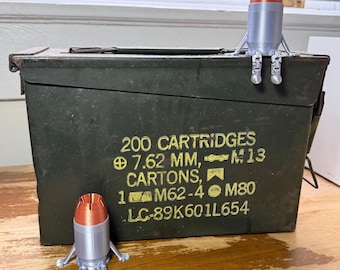 Bullet Buddy: 3D Printed Desk Figurine | Hollow Point or FMJ Round Nose | Ammo Decor | Stocking Stuffer