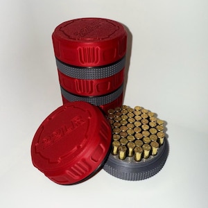 2 Pack Stackable 22 LR Ammo Storage Container: 55 Round