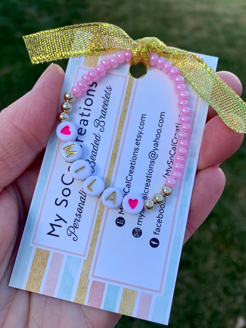 Custom Baby Bracelet Personalized 14K Gold Filled Keepsake Etsy