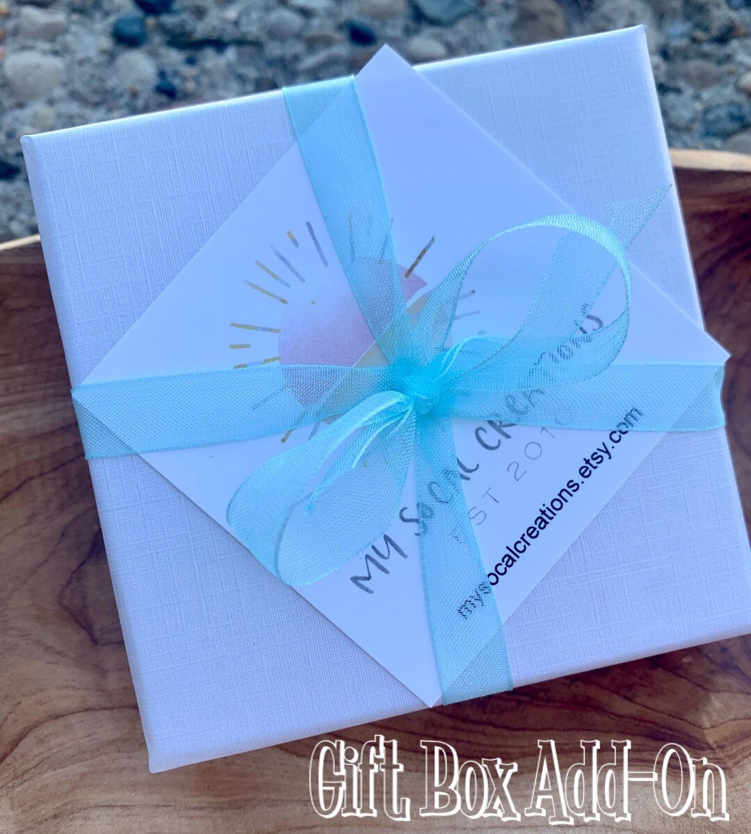 Gift Box Upgrade, Gift Wrapping for My Socal Creations Bracelet, Add on